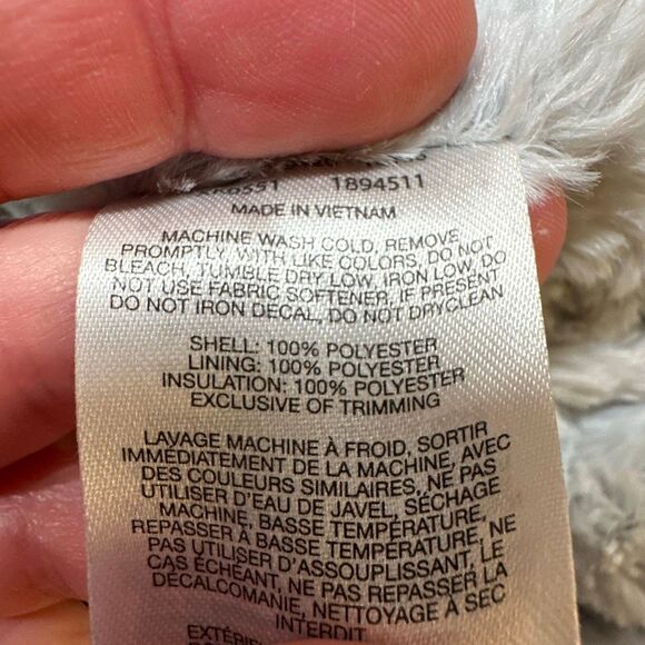 Columbia Jacket womens Medium Blue Navy Copper Crest Long Hooded Plush Fur Lined - Picture 8 of 9